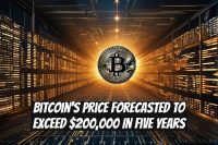 Bitcoin's price forecasted to exceed $200,000 in five years