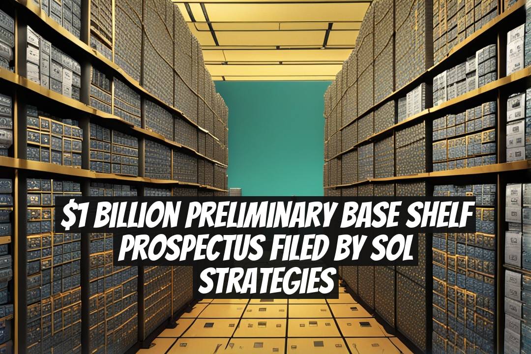 $1 Billion Preliminary Base Shelf Prospectus Filed by SOL Strategies