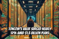 Toncoin's value surged nearly 12% amid $1.5 billion plans