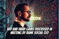 XRP and HBAR Gains Discussed in Meeting by Bank Social CEO