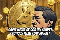 Gains Noted by Coq Inu Amidst Cautious Meme Coin Market
