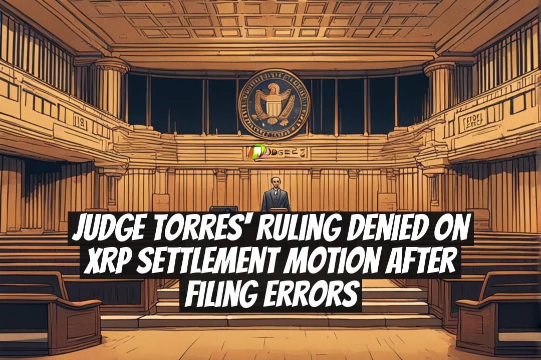 Judge Torres' Ruling Denied on XRP Settlement Motion After Filing Errors