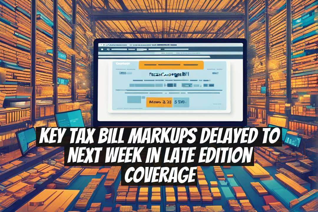 Key Tax Bill Markups Delayed to Next Week in Late Edition Coverage