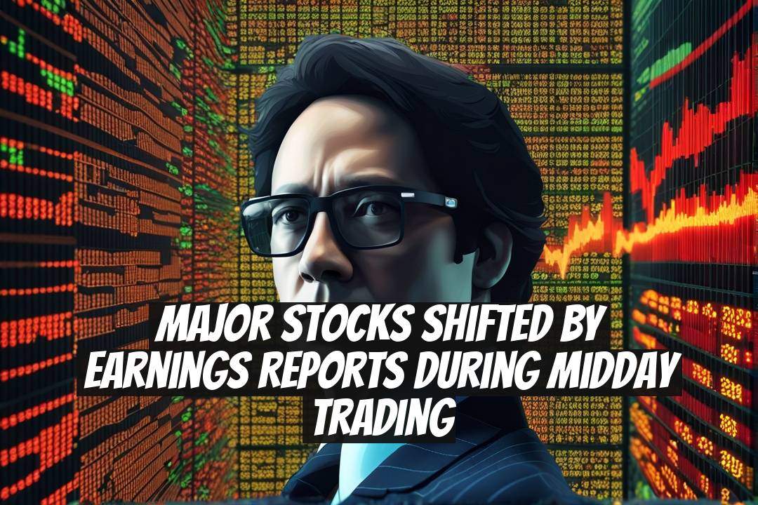 Major Stocks Shifted by Earnings Reports during Midday Trading
