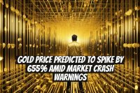 Gold Price Predicted to Spike by 655% Amid Market Crash Warnings
