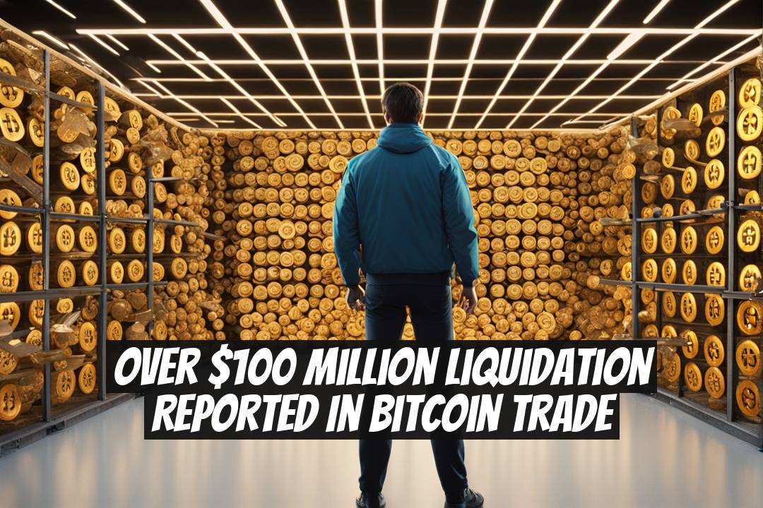 Over $100 Million Liquidation Reported in Bitcoin Trade
