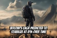 Bitcoin's CAGR Predicted to Stabilize at 8% Over Time