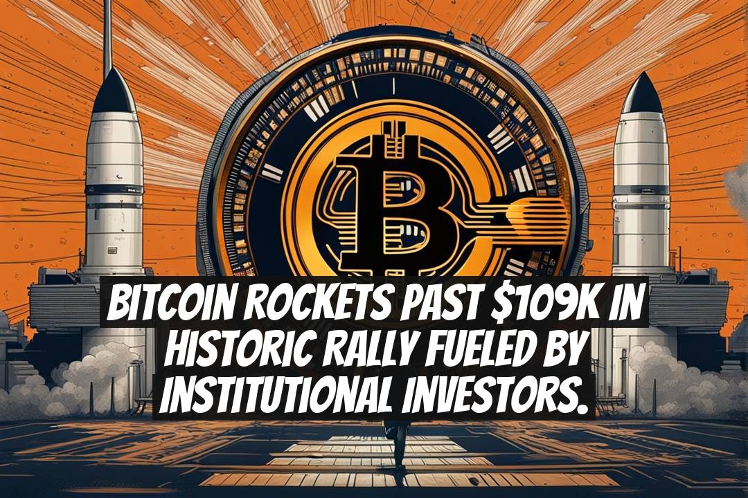Bitcoin rockets past $109K in historic rally fueled by institutional investors.