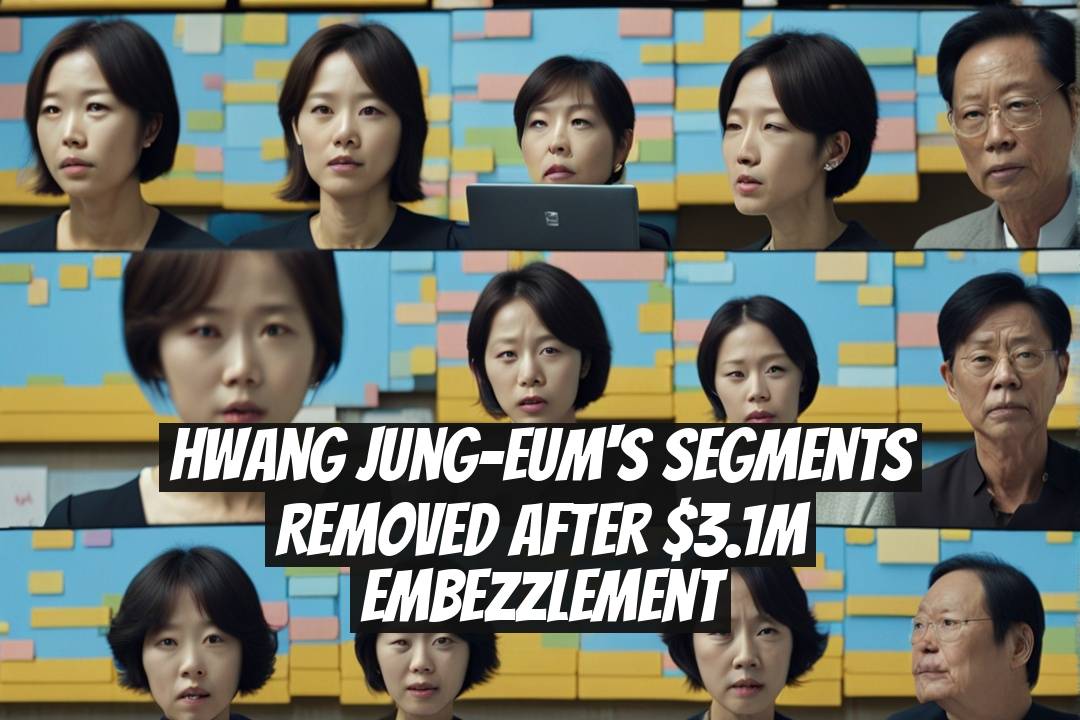 Hwang Jung-eum's Segments Removed After $3.1M Embezzlement
