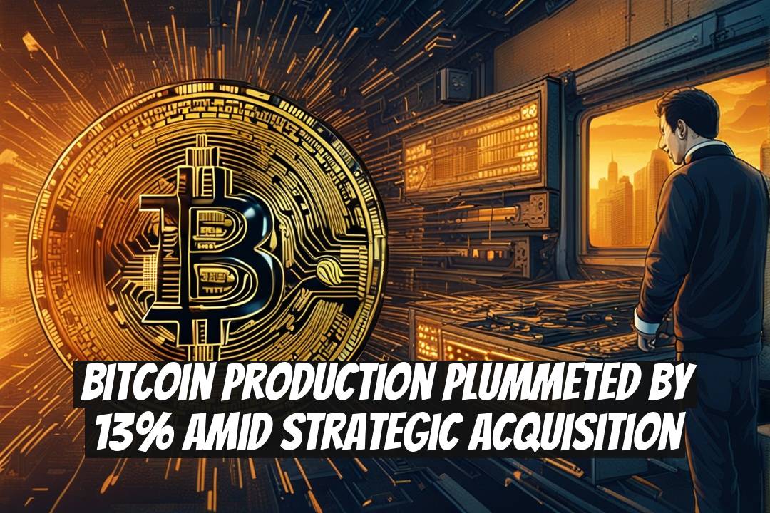 Bitcoin Production Plummeted by 13% Amid Strategic Acquisition