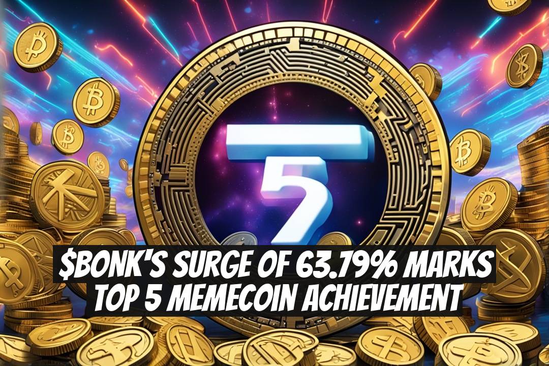 $BONK's Surge of 63.79% Marks Top 5 Memecoin Achievement