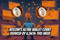 Bitcoin's Active Wallet Count Reduced by 6.56% This Week