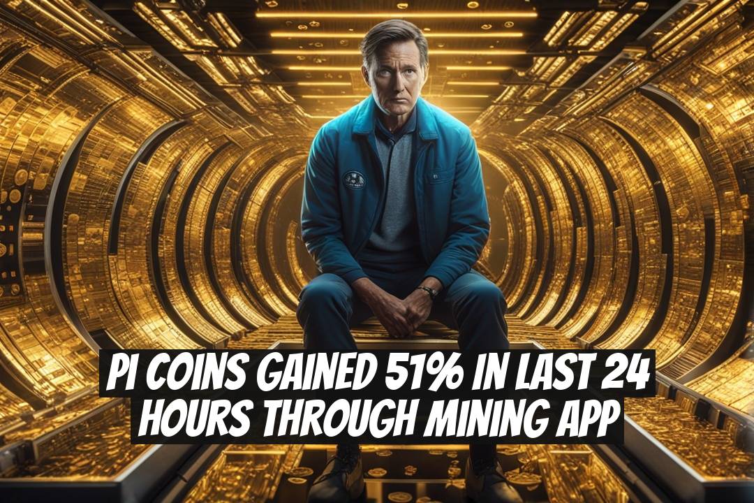 Pi Coins Gained 51% in Last 24 Hours Through Mining App