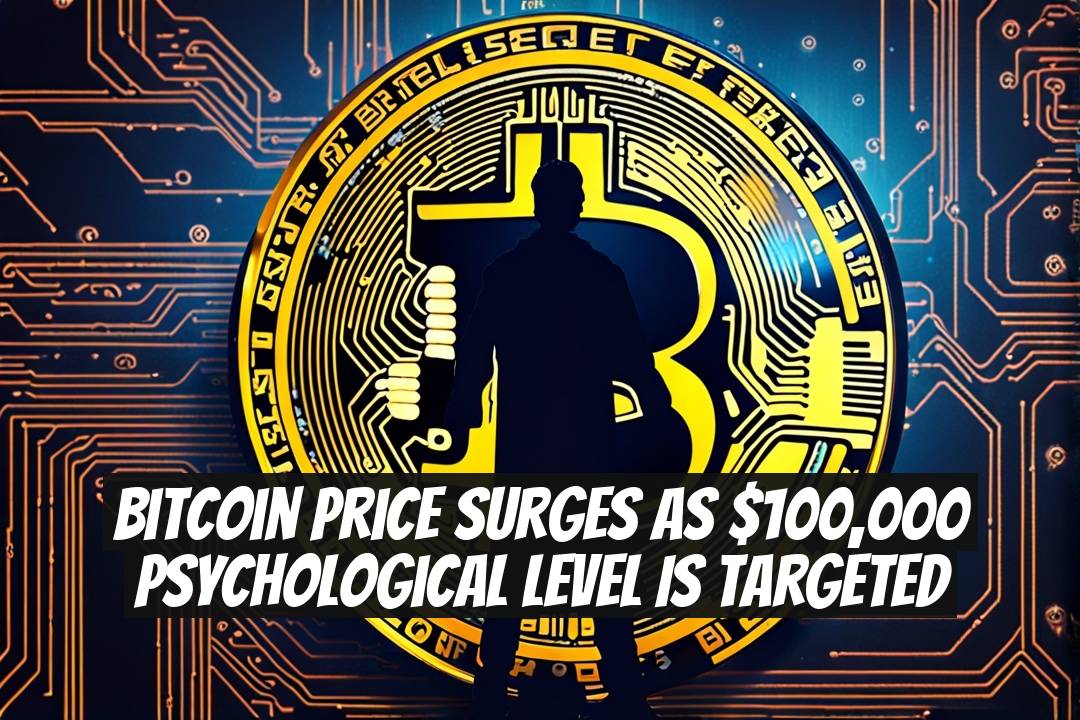 Bitcoin Price Surges as $100,000 Psychological Level is Targeted