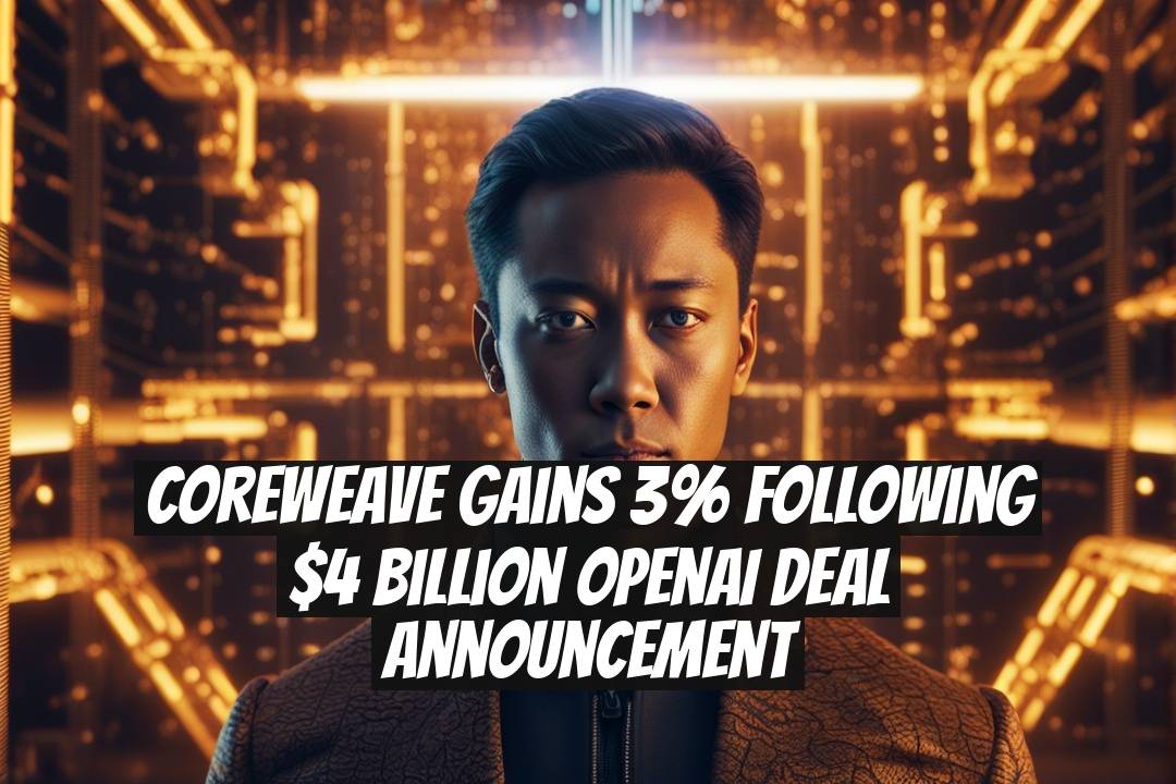 CoreWeave Gains 3% Following $4 Billion OpenAI Deal Announcement