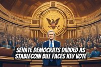 Senate Democrats Divided as Stablecoin Bill Faces Key Vote