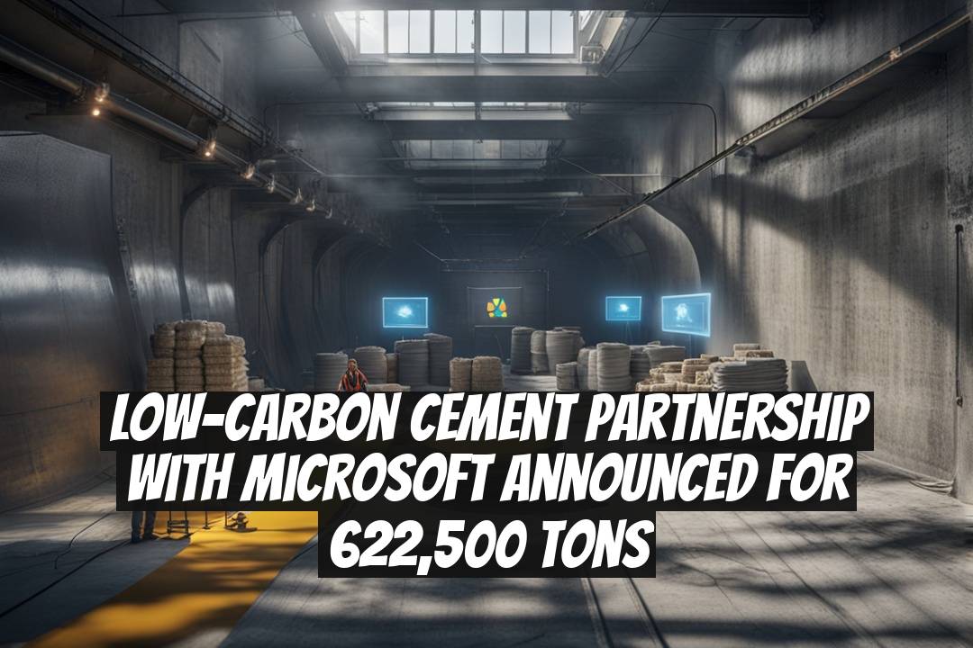 Low-Carbon Cement Partnership with Microsoft Announced for 622,500 Tons