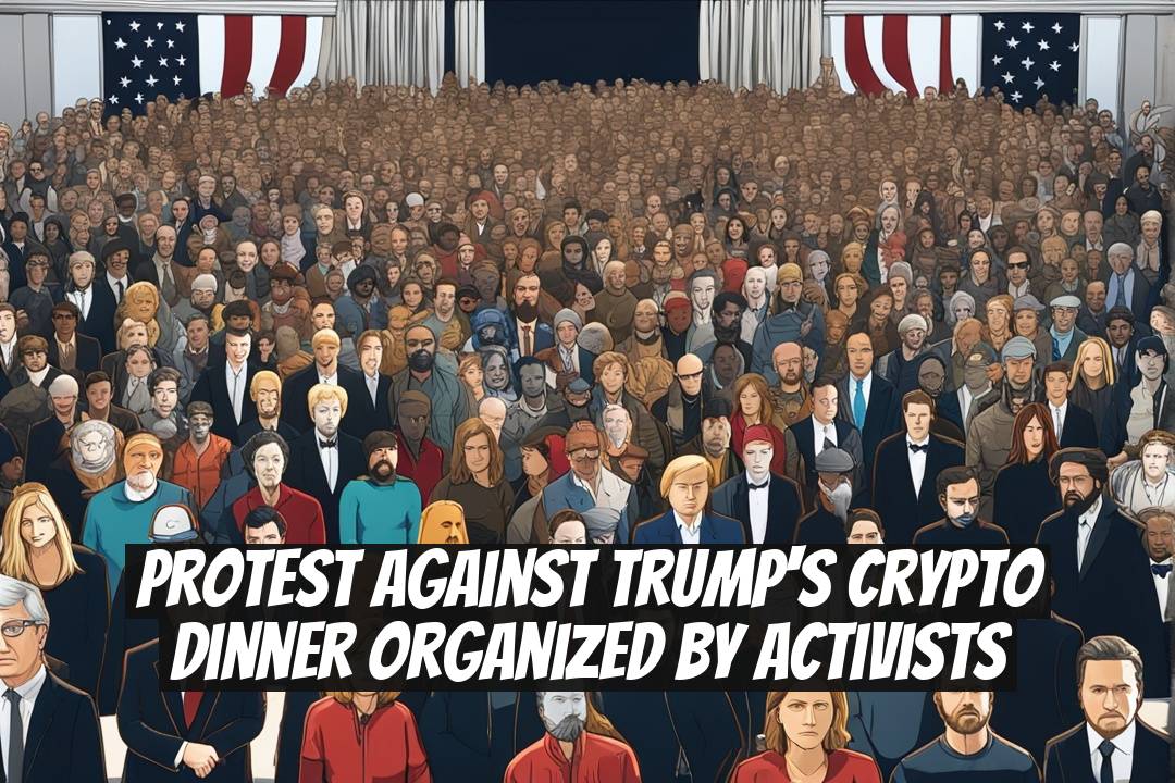 Protest Against Trump's Crypto Dinner Organized by Activists