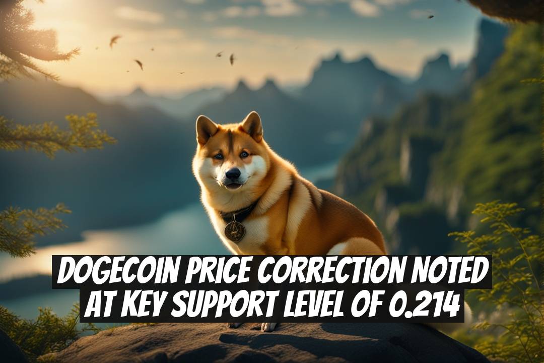 Dogecoin Price Correction Noted at Key Support Level of 0.214