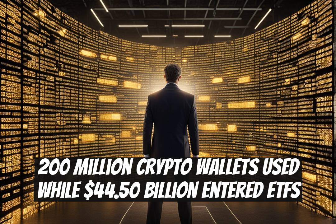200 Million Crypto Wallets Used While $44.50 Billion Entered ETFs