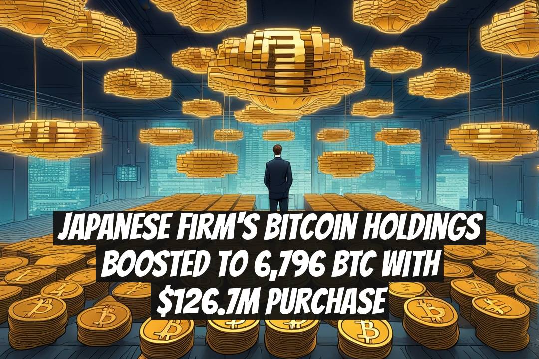 Japanese Firm's Bitcoin Holdings Boosted to 6,796 BTC with $126.7M Purchase