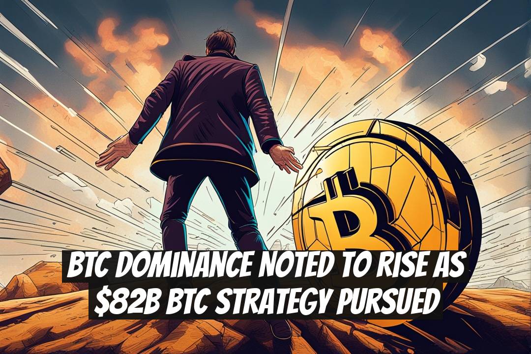 BTC dominance noted to rise as $82B BTC strategy pursued