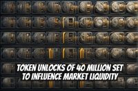Token Unlocks of 40 Million Set to Influence Market Liquidity