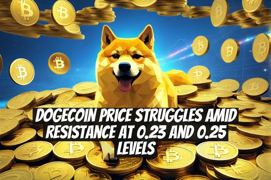 Dogecoin Price Struggles Amid Resistance at 0.23 and 0.25 Levels