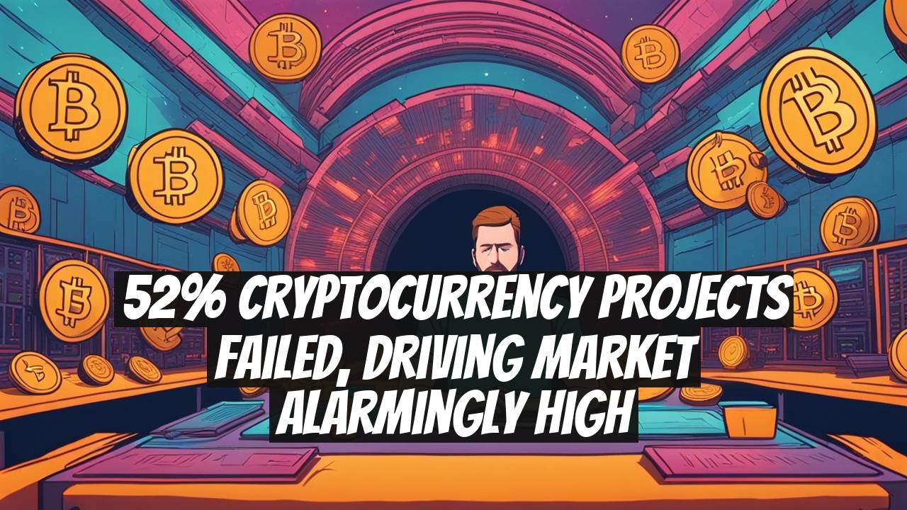 52% Cryptocurrency Projects Failed, Driving Market Alarmingly High