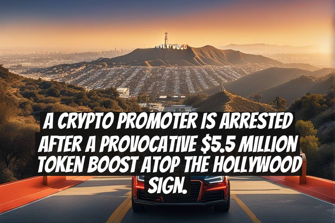 A crypto promoter is arrested after a provocative $5.5 million token boost atop the Hollywood sign.