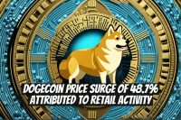 Dogecoin Price Surge of 48.7% Attributed to Retail Activity