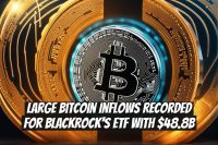Large Bitcoin Inflows Recorded for BlackRock's ETF with $48.8B