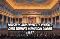 Lawsuits and Protests Planned Over Trump's Memecoin Dinner Event