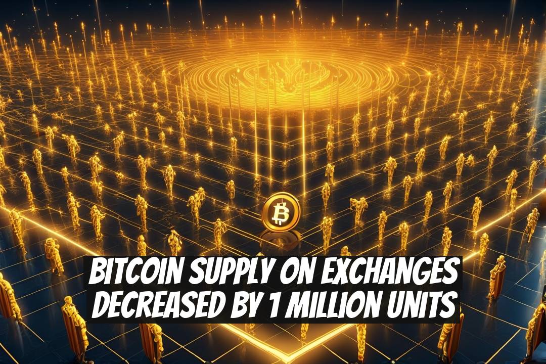 Bitcoin Supply on Exchanges Decreased by 1 Million Units
