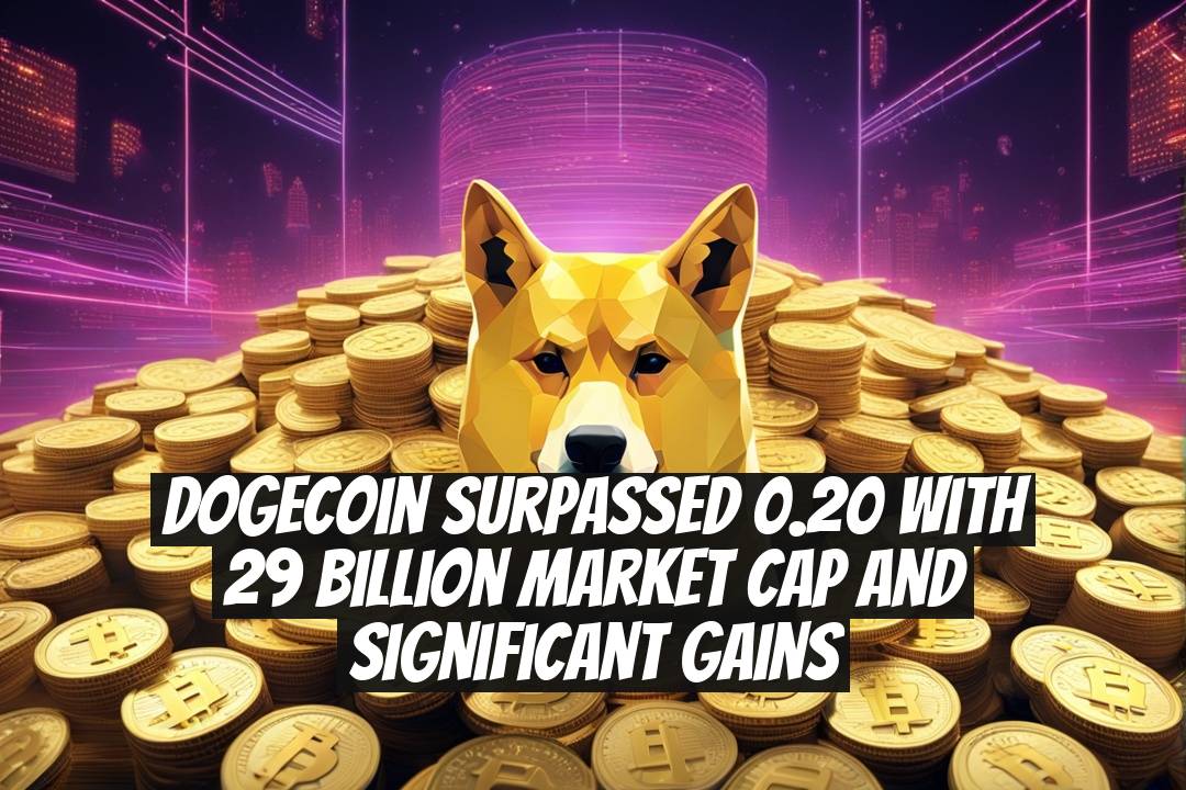 Dogecoin Surpassed 0.20 With 29 Billion Market Cap and Significant Gains