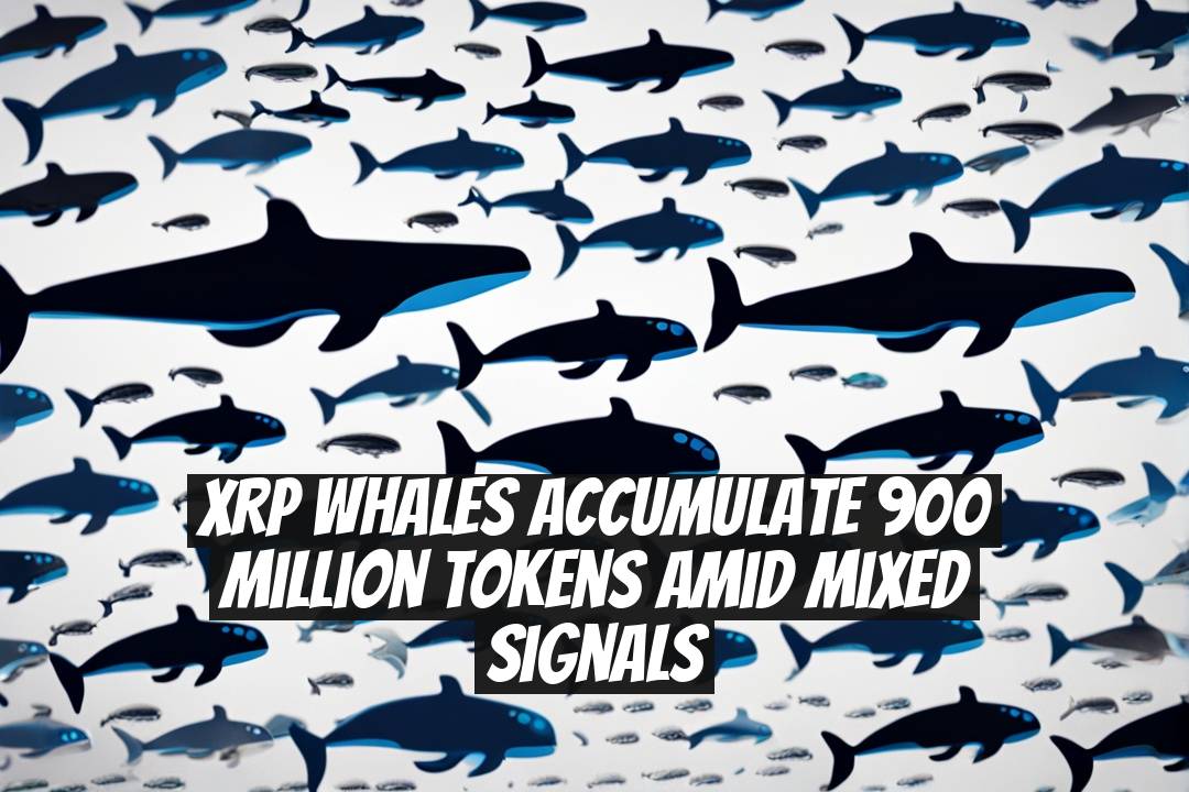XRP Whales Accumulate 900 Million Tokens Amid Mixed Signals