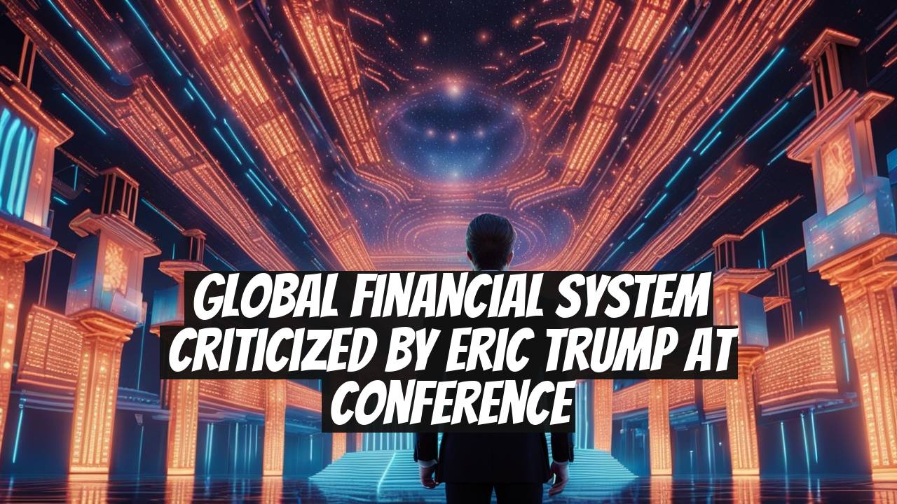 Global Financial System Criticized by Eric Trump at Conference