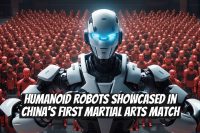 Humanoid Robots Showcased in China's First Martial Arts Match