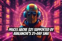 Prices Above $21 Supported by Avalanche's 21-Day SMA