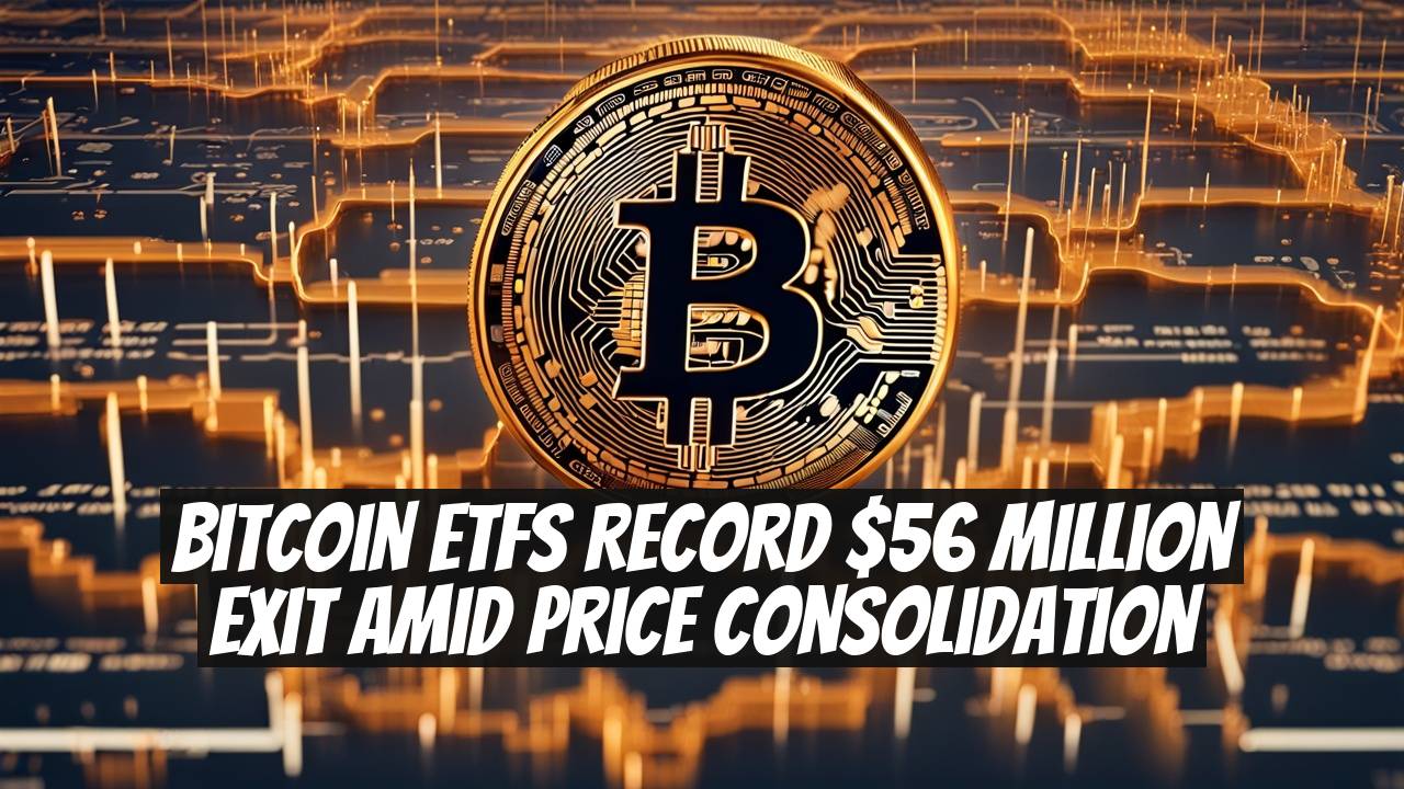 Bitcoin ETFs Record $56 Million Exit Amid Price Consolidation