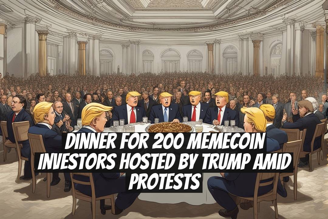 Dinner for 200 Memecoin Investors Hosted by Trump Amid Protests