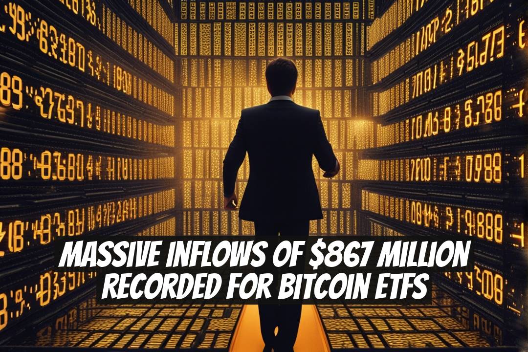 Massive Inflows of $867 Million Recorded for Bitcoin ETFs