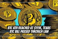 BTC ATH Reached at $111K, Texas BTC Bill Passed Through Law