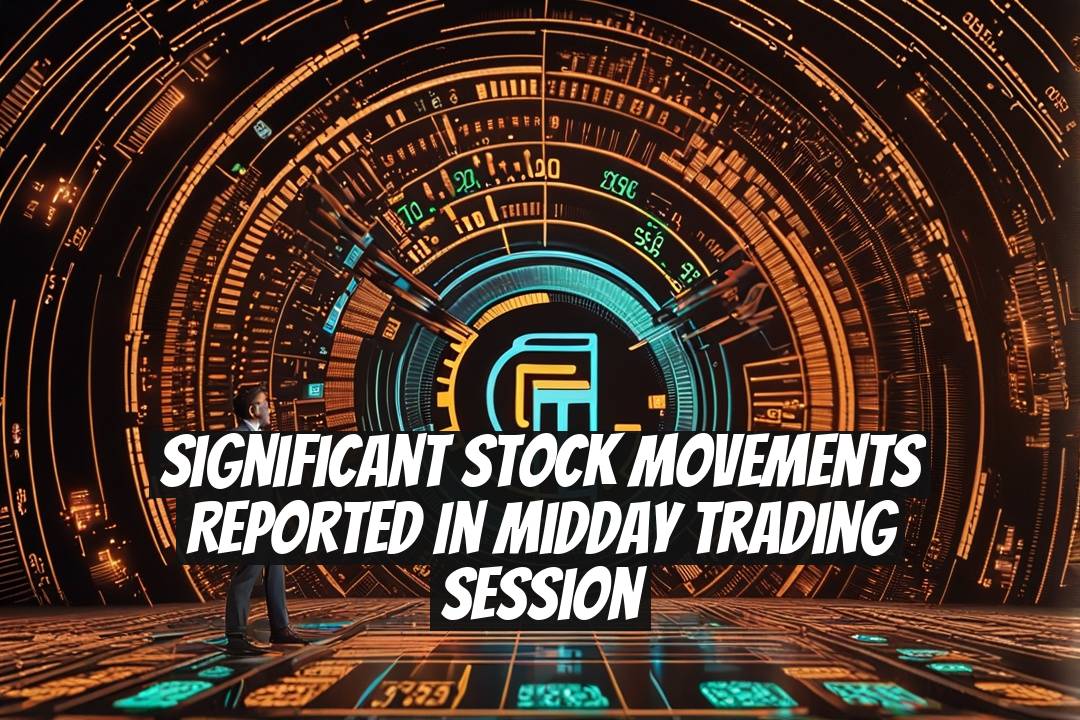 Significant Stock Movements Reported in Midday Trading Session