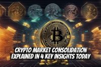 Crypto Market Consolidation Explained in 4 Key Insights Today