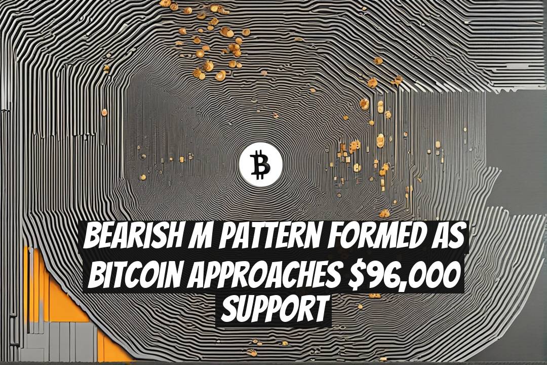 Bearish M Pattern Formed as Bitcoin Approaches $96,000 Support