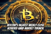 Bitcoin's Highest Weekly Close Achieved Amid Market Turmoil