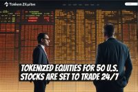 Tokenized Equities for 50 U.S. Stocks Are Set to Trade 24/7