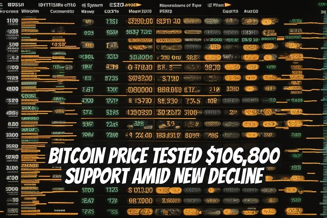 Bitcoin Price Tested $106,800 Support Amid New Decline