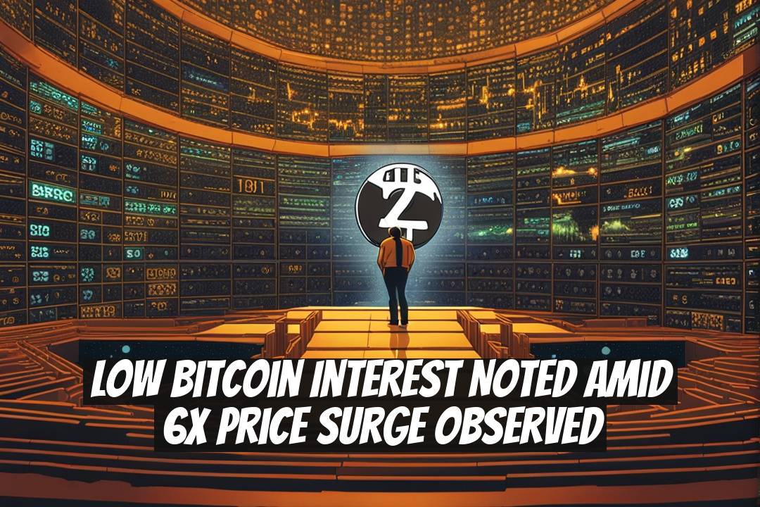 Low Bitcoin Interest Noted Amid 6x Price Surge Observed